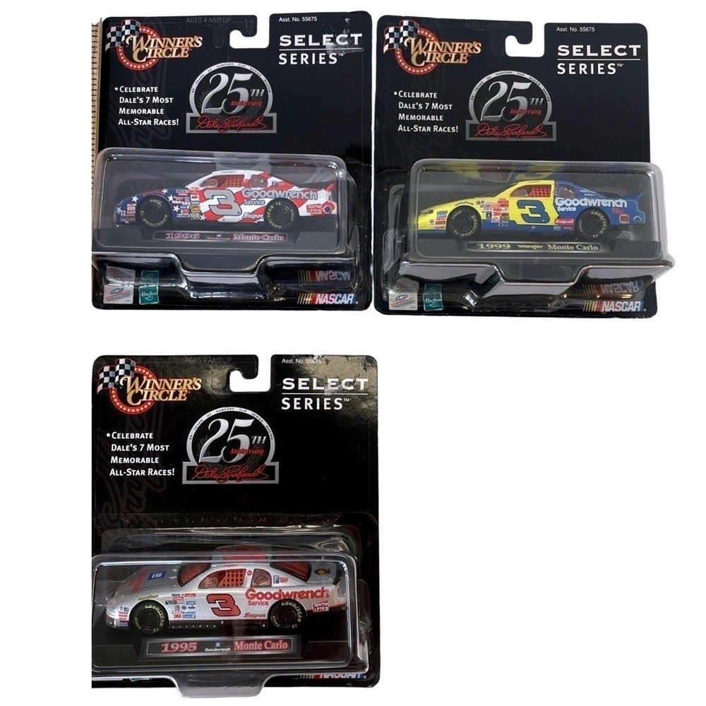 Dale Earnhardt Winners Circle 25th Anniversary 1:43 Diecast Car Lot of 3 NASCAR